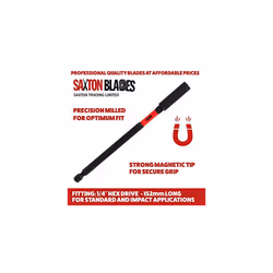 Saxton 60mm & 152mm Long Impact Duty Srewdriver Drill Strong Magnetic Bit Holder Fit Milwaukee Dewalt Bosch etc