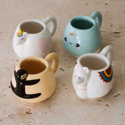 Thumbs Up 1002347, Set, 0.03 L, Multicolour, Ceramic, Espresso, 4 pc(s)