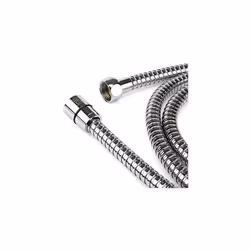 H&S 1.75m (69") Stainless Steel Replacement Shower Hose Anti-Kink with 2 Washers - Chrome