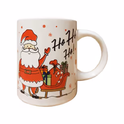4 Christmas Mugs Cups Santa Elf Reindeer Snowman Festive Novelty Coffee Xmas