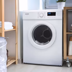 7kg Vented Freestanding Tumble Dryer In White With Sensor - Montpellier MVSD7W