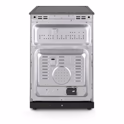 Montpellier MDOC60FS - Silver 60cm Ceramic Double Cooker - 4 Zones, 111L Total Capacity - A/A Energy