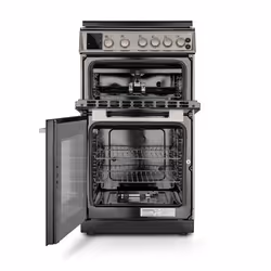 Montpellier MDOG50LS - Silver 4 Zone Gas Cooker - Catalytic cleaning - A/A+ energy