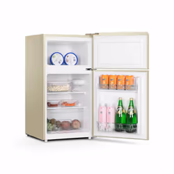 84litre Mini RETRO Fridge Freezer Class E Cream