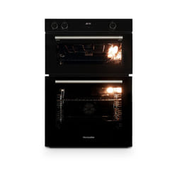 Montpellier MBIDO90 - Black Double Ovens - 39/81L - A/A Energy Rating