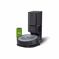 iRobot Roomba i4+, Dust bag, Black, Grey, Round, 0.4 L, Carpet, Hard floor, Lithium-Ion (Li-Ion)