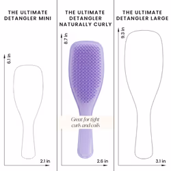 | The Naturally Curly Wet Detangler Hairbrush for 3C to 4C Hair | Reduces Frizz | Purple Passion - Additional view 4