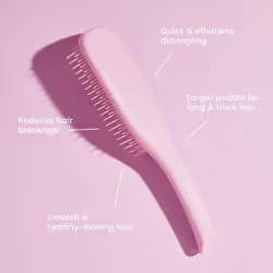 | The Large The Ultimate Detangler Hairbrush | Perfect for Long, Thick, Curly & Textured Hair | Two-Tiered Teeth for Gentle Detangling | Reduces