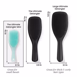 Tangle Teezer The Mini Ultimate Detangling Brush  Dry and Wet Hair Brush Detangler for Traveling and Small Hands  Marshmallow Duo