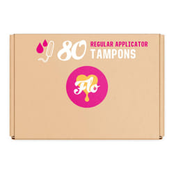 Organic Cotton Applicator Tampon Mega Reg Pack (80 tampons)
