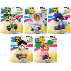 Hot Wheels Teen Titans Go! DMH73 5 Pack Diecast Toy Cars