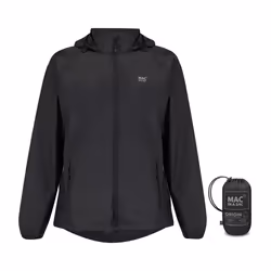 Mac in a Sac Origin, Rain jacket, Unisex, Adult, Relaxed fit, Zipper, Black