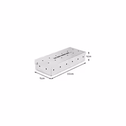 BBQ Wood Chip Smoke Box By CKB LTD Heavy Duty Stainless Steel Barbecue Smoker Metal Outdoor Cooking Accessories Universal Smokers for Gas and Charcoal