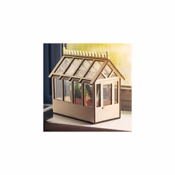 Miniature Indoor Greenhouse With Removeable Roof Windowsill Kitchen Ideal for Growing Herb Seeds Chilli Cacti or Succulent Pl ...