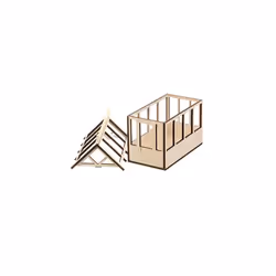 Miniature Indoor Greenhouse With Removeable Roof Windowsill Kitchen Ideal for Growing Herb Seeds Chilli Cacti or Succulent Plants Pot Made of Wood