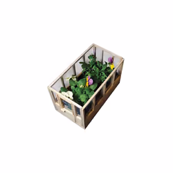 Miniature Indoor Greenhouse With Removeable Roof Windowsill Kitchen Ideal for Growing Herb Seeds Chilli Cacti or Succulent Plants Pot Made of Wood