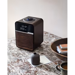 Ruark Audio R1D-ESP radio Clock Digital Black, Brown