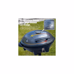 Andrew James BBQ Electric Grill Barbecue with 5 Temperature Settings Grey | Thermostat | Indoor & Outdoor Party | Removable Drip Tray & Condiment
