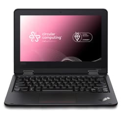 Circular Computing Lenovo ThinkPad Yoga 11e Intel® Celeron® N4150 Laptop 29.5 cm (11.6") Touchscreen HD 8 GB DDR4-SDRAM 256 GB SSD Wi-Fi 5 (802.11ac) Windows 11 Pro US English Black Certified refurbished