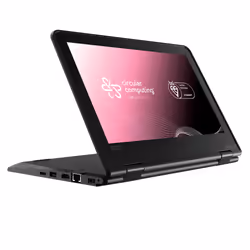 Circular Computing Lenovo ThinkPad Yoga 11e Intel® Celeron® N4150 Laptop 29.5 cm (11.6") Touchscreen HD 8 GB DDR4-SDRAM 256 GB SSD Wi-Fi 5 (802.11ac) Windows 11 Pro US English Black Certified refurbished