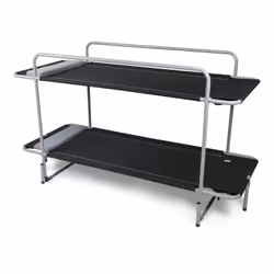 Kampa Bunkie, Double, Freestanding outdoor bed, Steel, Black, Grey