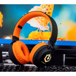 Headphones for Kids, Bluetooth Headphones, Kid Headphone Over-Ear with LED Lights, Foldable Headphones with