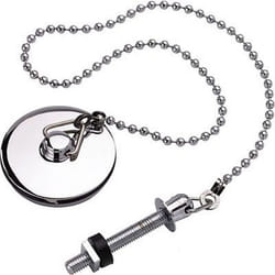 Chrome plated basin plug chain and stay
