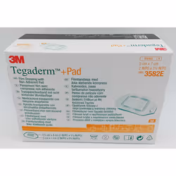 Tegaderm Film + Pad 5cm x 7cm Box of 50 - REF: 3582