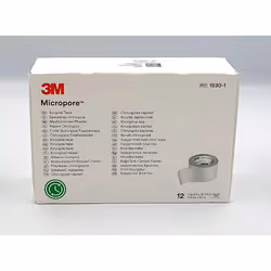 Micropore WHITE 2.5cm Box 12 - REF: 1530-1