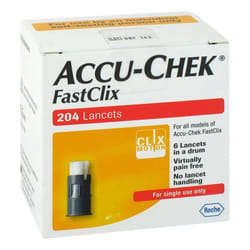 Accu-Chek Fastclix Box of 204 - REF: ACC001