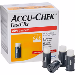 Accu-Chek Fastclix Box of 204 - REF: ACC001