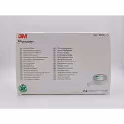 Micropore WHITE 1.25cm Box 24 - REF: 1530-0