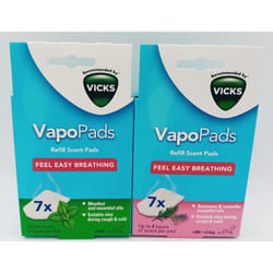 VapoPads Menthol Box of 7 + Rosemary & Lavender Box of 7 - REF:VH7, VR7
