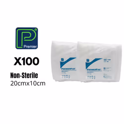 Premier Dressing Pad Non Sterile 10cm x20cm Pack of 50 x2 Ref: PM1160