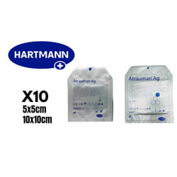 Atrauman AG 5cm x 5cm, 10cm x 10cm Packs of 5 - REF: 499571, 499573