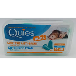 Quies Mini Anti Noise Foam EarPlug 6 Plugs (3 Pairs) - REF: QUIES219103