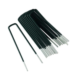 PVC Coated Garden Pegs Heavy Duty Tent Pegs Metal Ground Pegs - Anti Rust Galvanised Steel Pegs for Camping, Securing Weed Control Fabric, G