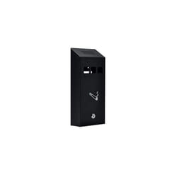 Outdoor Ashtray, Wall Mounted Ashtray, Lockable Cigarette Bin Outdoor, Galvanized Metal Smoking Box for Pub Club, Garden, Office - Outdoor Cigarette