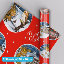 Christmas Wrapping Paper The Gruffalo 2 Sheets & 2 Tags