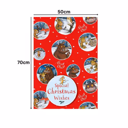Christmas Wrapping Paper The Gruffalo 2 Sheets & 2 Tags