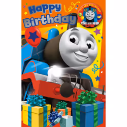 Thomas The Tank Engine Birthday Card & Badge