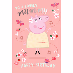 Peppa Pig Mummy Birthday Card