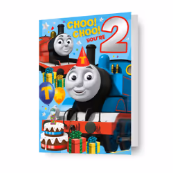 Thomas the Tank Engine Age 2 Birthday Card