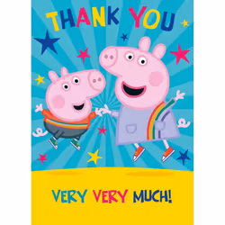 Peppa Pig 'Thank You Very Very Much' Card