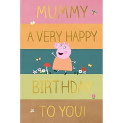 Peppa Pig Mummy Birthday Card, Mummy Card