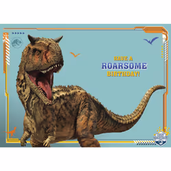 Jurassic World Age 7 Birthday Card