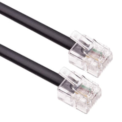 1m RJ11 Cable ADSL Extension Lead Phone Cord Telephone Plug High Speed BT Internet Broadband Male to Male Router and Modem to RJ11 Phone
