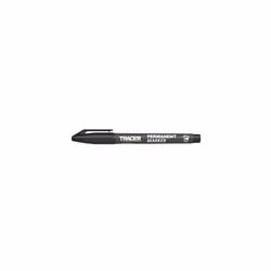 Tracer Fine-Point Permanent Construction Marker (1-2mm Bullet Point General-Purpose Marker with quick-drying ink) â Black