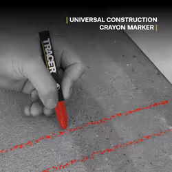 Construction Lumber Crayon Markers, Pack of 12- Red. 12 x Red Multi Surface Marking Crayons