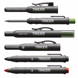 Marking Kit - Deep Hole Pencil, ALH1 Lead set and 2 Clog Free Markers with Holsters